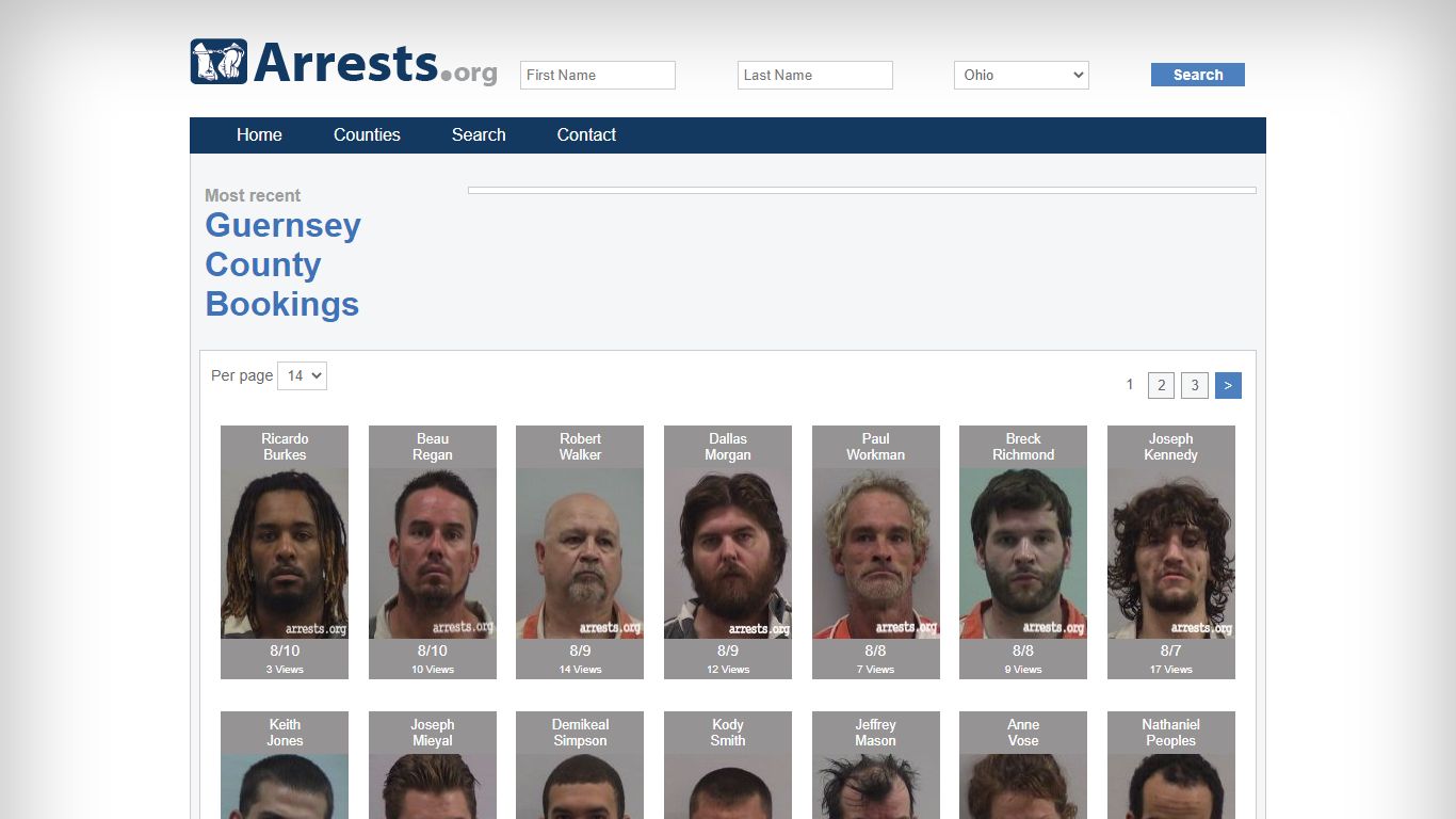Guernsey County Arrests and Inmate Search